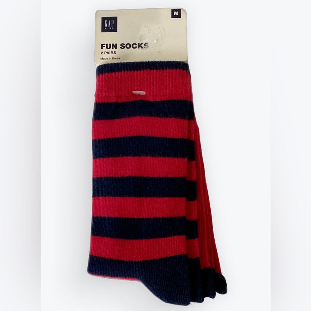 GAP Kids crew Fun Socks, 2 pairs, M